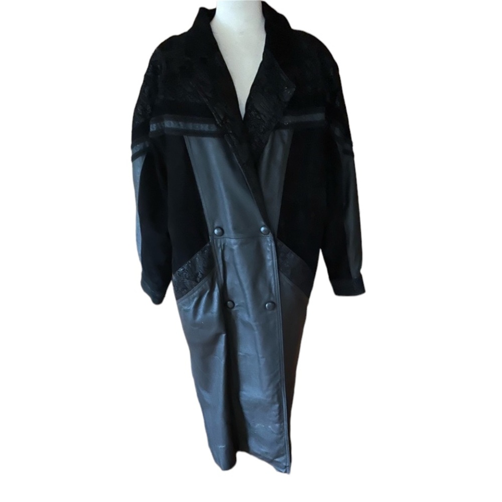 1980s Wilsons Thinsulate, Removeable‎ Liner Leather Trench Coat